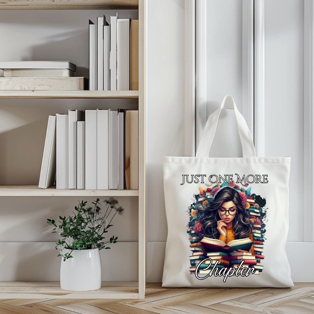 Just One More Chapter Tote Bag
