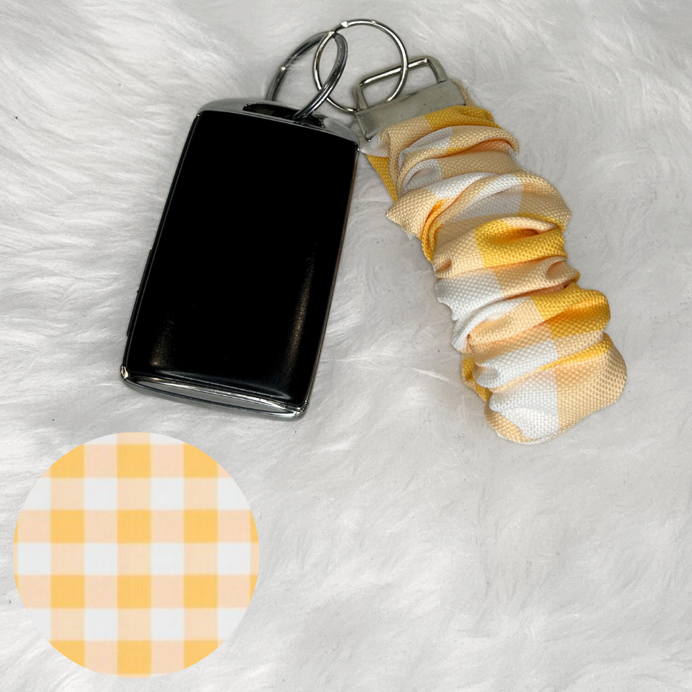 Country Check Scrunchie Wristlet
