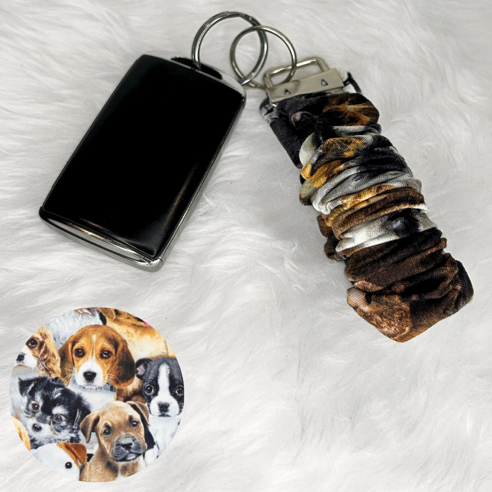 Puppy Scrunchie Wristlet
