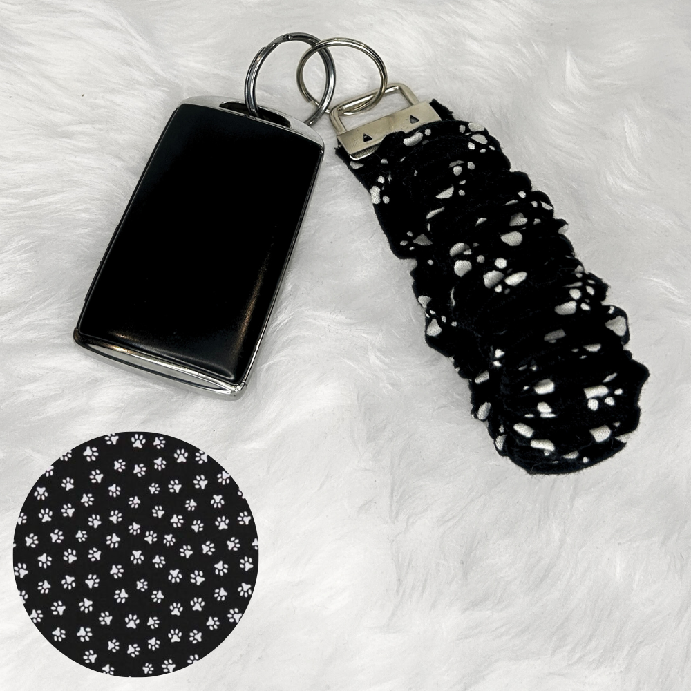 Paw Print Scrunchie Wristlet