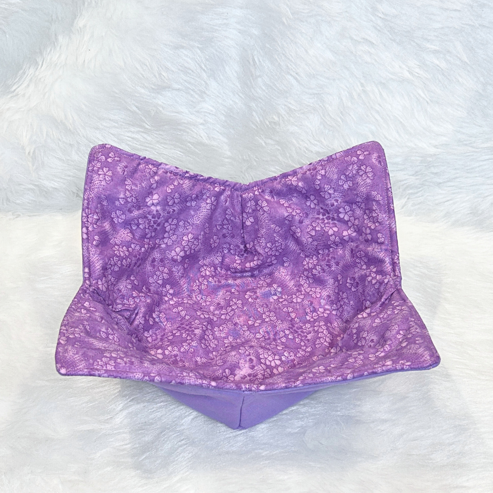 Purple Flower Bowl Cozie