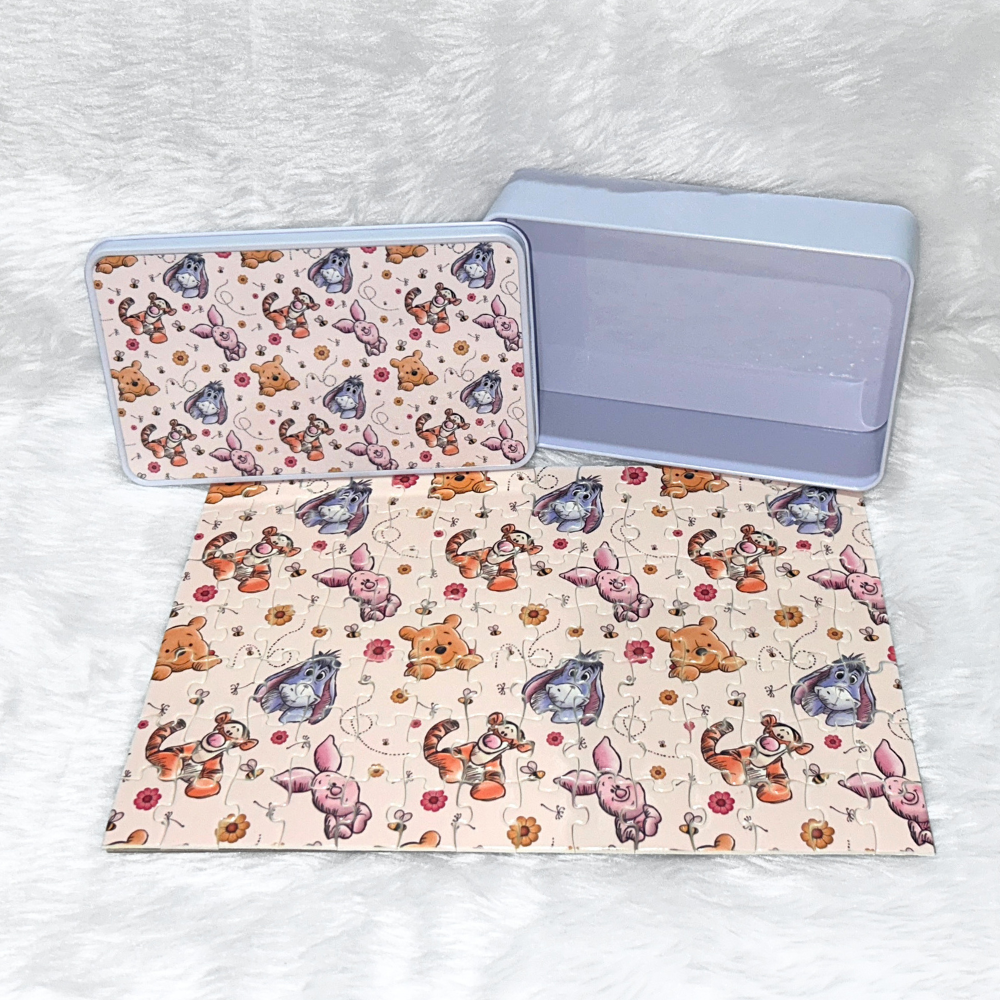 Bear and Friends Puzzle & Storage Tin