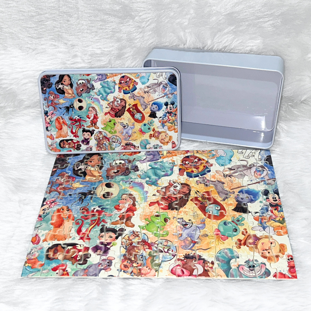 Movie Friends Puzzle & Storage Tin