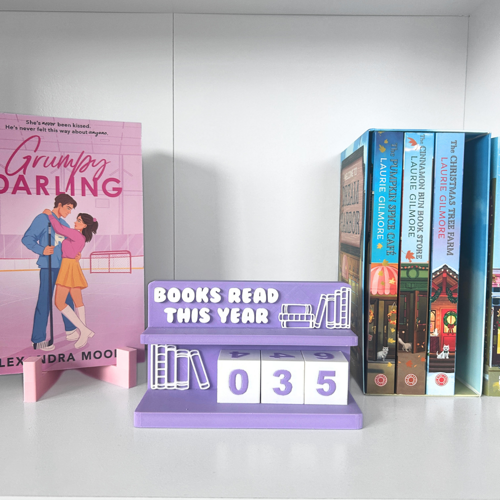 Books Read Counter – Bookcase Display
