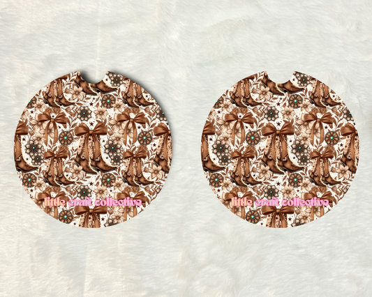 Floral Boot Car Coaster