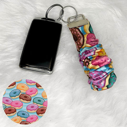 Donuts Scrunchie Wristlet
