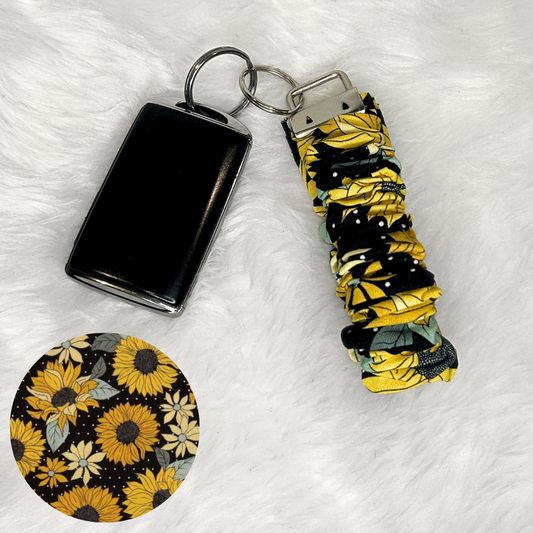 Sunflower Season Scrunchie Wristlet