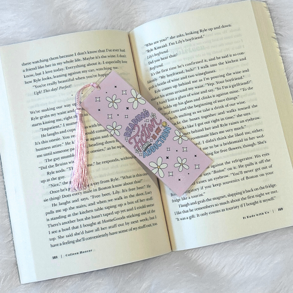 Reading Fiction Is My Addiction Bookmark