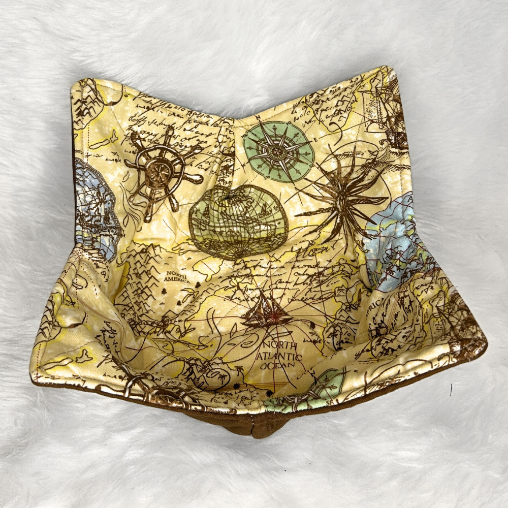 World Map Bowl Cozie