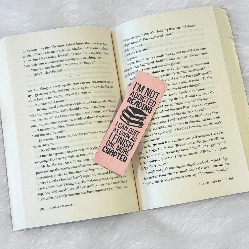 I'm Not Addicted To Reading Cardstock Bookmark