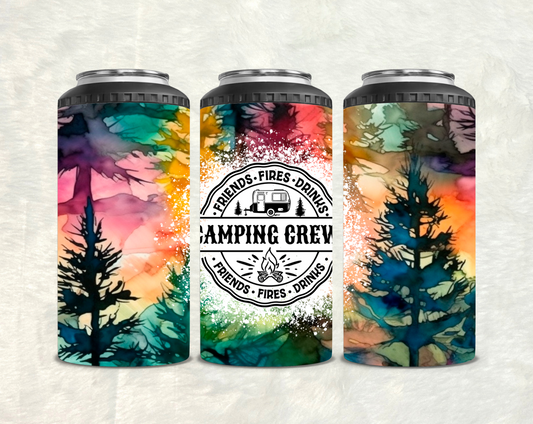Friends and fire Camping Crew 4-1 Can Cooler
