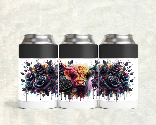 Highland Cow Can Cooler