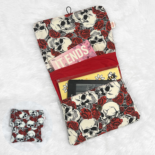 Skull & Roses E-Reader & Book Sleeve
