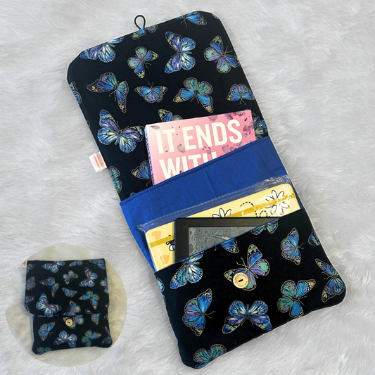 Blue Butterflies E-Reader & Book Sleeve