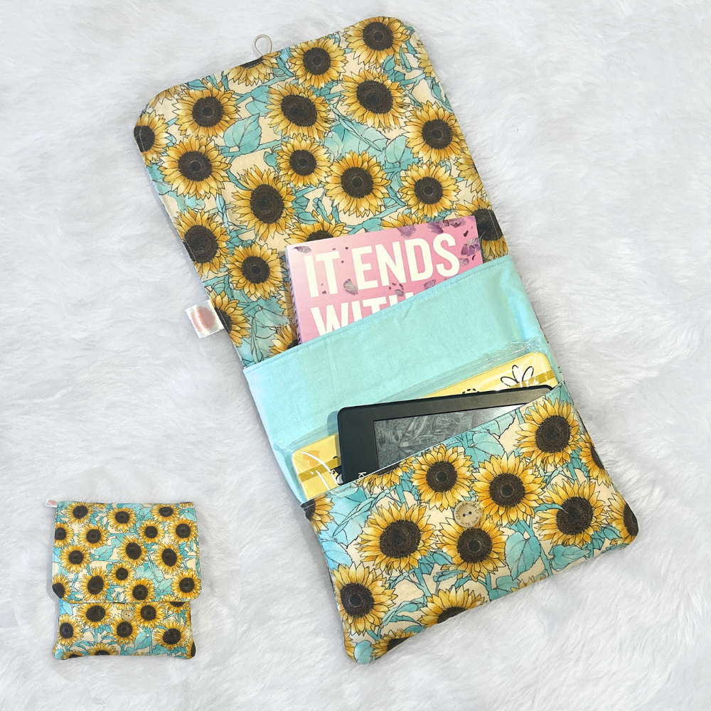 Blue Sunflowers Book Sleeve