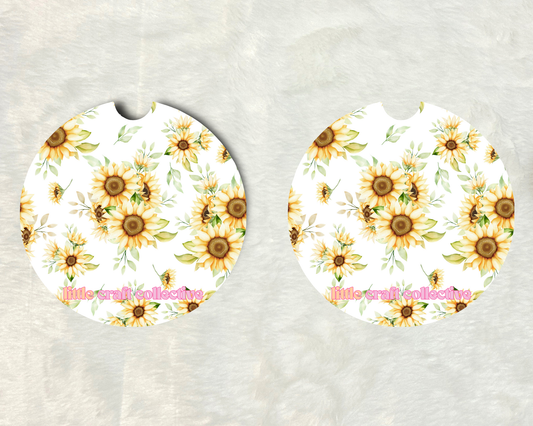 Sunflower Car Coaster