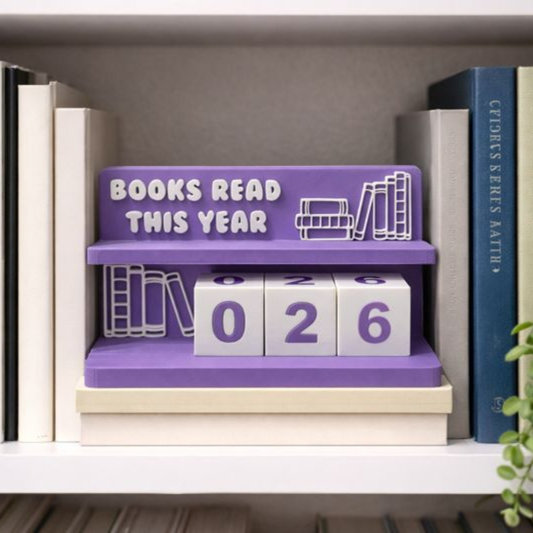 Books Read Counter – Bookcase Display