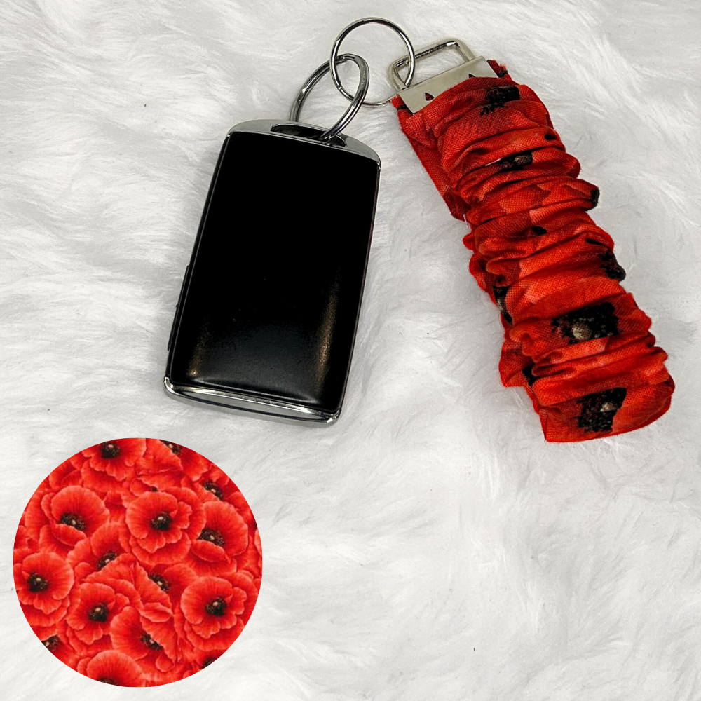 Poppy Scrunchie Wristlet