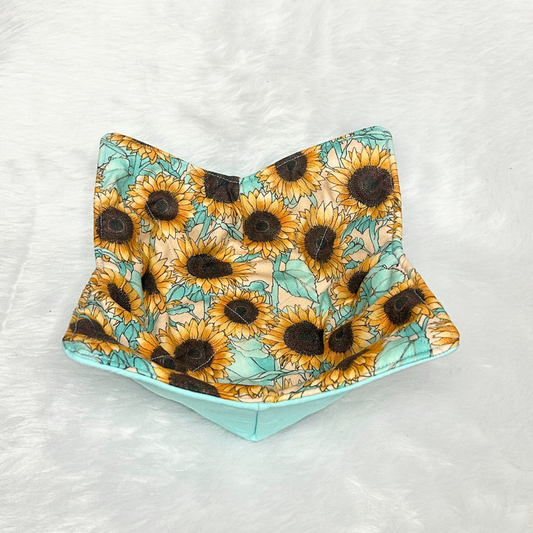 Blue Sunflower Bowl Cozie