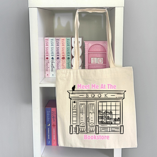 Meet Me At The Book Store Tote Bag