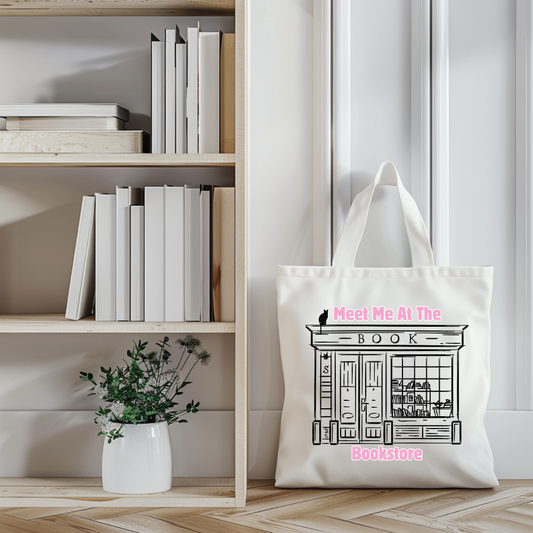 Meet Me At The Book Store Tote Bag